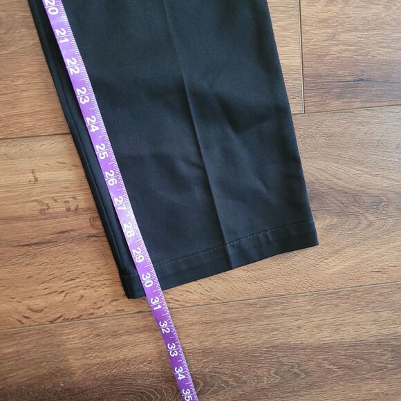 Lee Pants Womens 4 Medium Black Flex Motion Straight Leg Mid Rise Stretch NEW - Picture 15 of 16